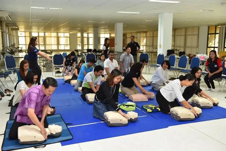 ม.อ.ตรัง ฝึกอบรมเชิงปฏิบัติการ “CPR ปฏิบัติการฟื้นคืนชีพ เรื่องจำเป็นที่ควรรู้”
