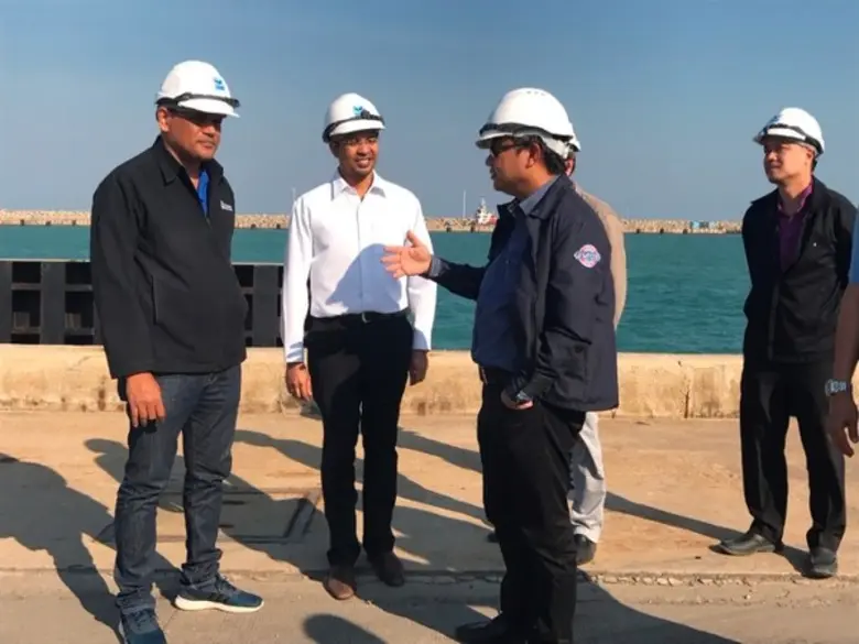 อธิบดีกรมเจ้าท่า เยี่ยมชมท่าเรือประจวบ อ.บางสะพาน ดูงานด้านโลจิสติกส์