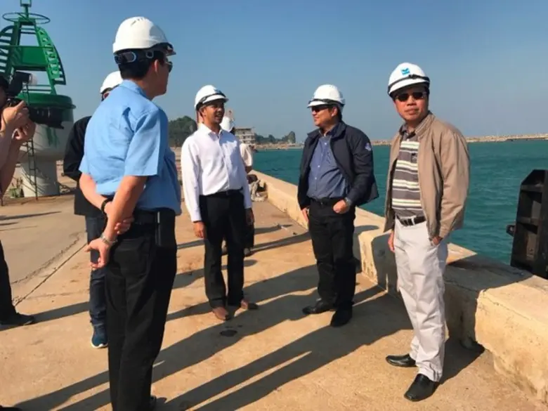 อธิบดีกรมเจ้าท่า เยี่ยมชมท่าเรือประจวบ อ.บางสะพาน ดูงานด้านโลจิสติกส์