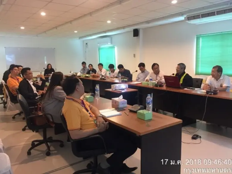 โครงการรถไฟฟ้าสายสีเขียว ช่วงหมอชิต-สะพานใหม่-คูคต ให้การต้อนรับคณะผู้บริหาร จากบริษัท ทางยกระดับดอนเมือง จำกัด (มหาชน) เข้าเยี่ยมชมและดูงานการก่อสร้างโครงการฯ