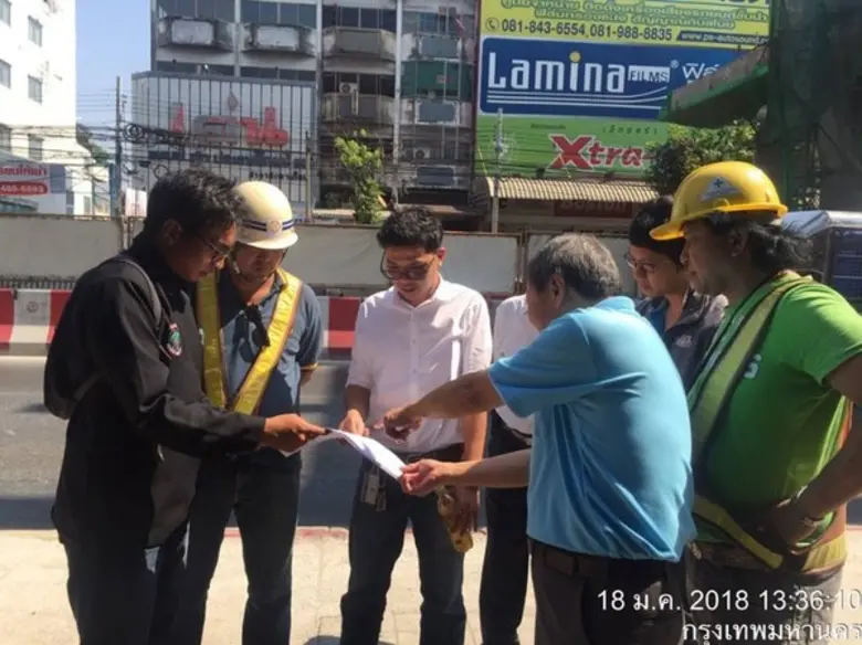 โครงการรถไฟฟ้าสายสีเขียว ช่วงหมอชิต-สะพานใหม่-คูคต ลงพื้นที่พบประชาชนบริเวณสถานีอนุสาวรีย์หลักสี่(N18) เขตบางเขน กรุงเทพมหานคร