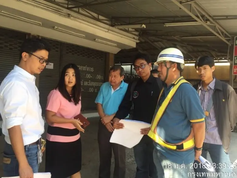 โครงการรถไฟฟ้าสายสีเขียว ช่วงหมอชิต-สะพานใหม่-คูคต ลงพื้นที่พบประชาชนบริเวณสถานีอนุสาวรีย์หลักสี่(N18) เขตบางเขน กรุงเทพมหานคร