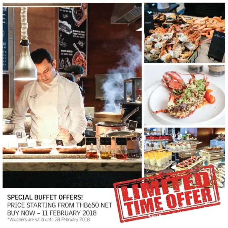 อิ่มอร่อยกับบุฟเฟ่ต์อาหารนานาชาติที่ห้องอ...