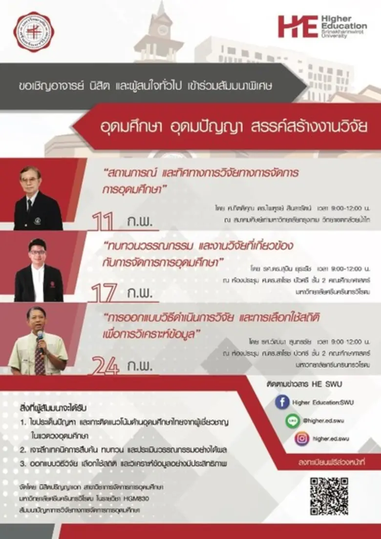 นิสิตปริญญาเอก สาขาวิชาการจัดการการอุดมศึ...