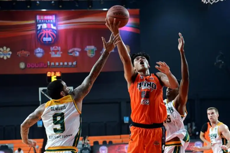 รายงานผลคะแนนบาสเกตบอล GSB TBSL 2018โมโนแวมไพร์กับแม่โขง ยูไนเต็ด