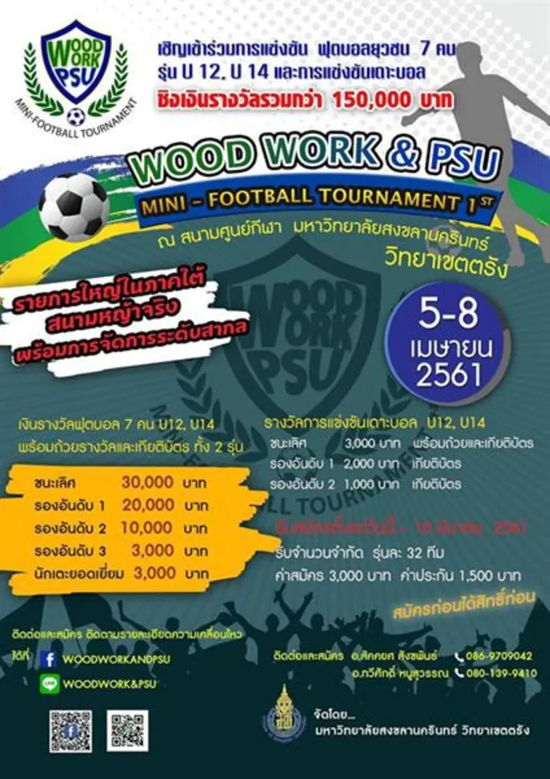 "ม.อ.ตรัง จับมือ บ.วู้ดเวิร์ค ฯ จัดแข่งกี...