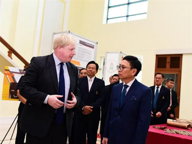 กรมศุลกากร ต้อนรับ Mr.Boris Johnson รัฐมนตรีว่าการกระทรวงต่างประเทศสหราชอาณาจักร และคณะ เนื่องในโอกาสหารือกรณีเกี่ยวกับการปราบปรามการลักลอบค้าสัตว์ป่า