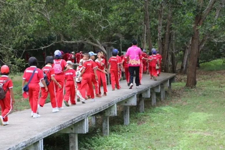 ค่ายวิทย์ สทส.กับ นร.โรงเรียนจันดี