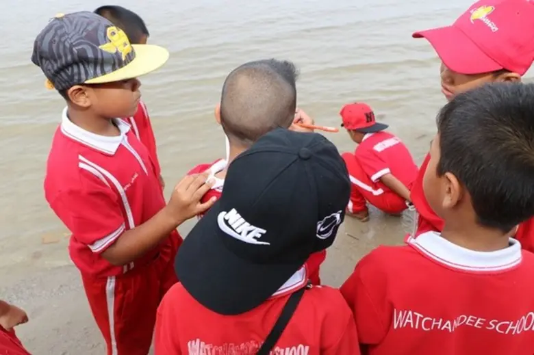 ค่ายวิทย์ สทส.กับ นร.โรงเรียนจันดี