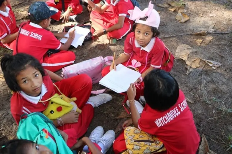 ค่ายวิทย์ สทส.กับ นร.โรงเรียนจันดี