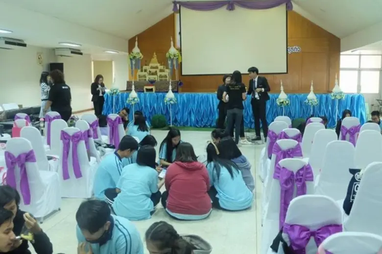 คณะบริหารธุรกิจ ม.ศรีปทุม บริการวิชาการสู่สังคม ส่งเสริมและพัฒนาความรู้เกี่ยวกับการทีมงานเป็นทีม @วิทยาลัยเทคโนโลยีไทยอโยธยาบริหารธุรกิจ