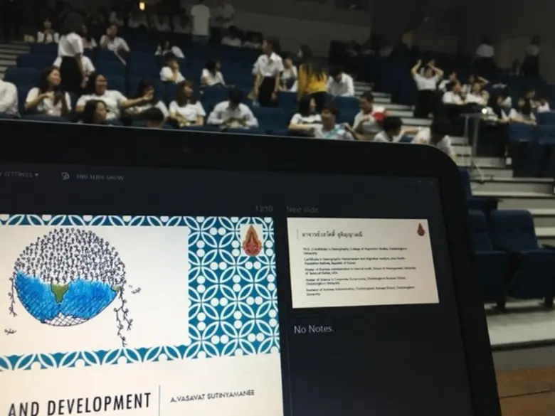 อาจารย์ธุรกิจการบิน ม.ศรีปทุม บริการวิชาการสู่สังคม “การนำวิจัยทางธุรกิจและวิจัยตลาดสู่การพัฒนาธุรกิจให้ยั่งยืน” ให้แก่นักศึกษา มศว.องครักษ์