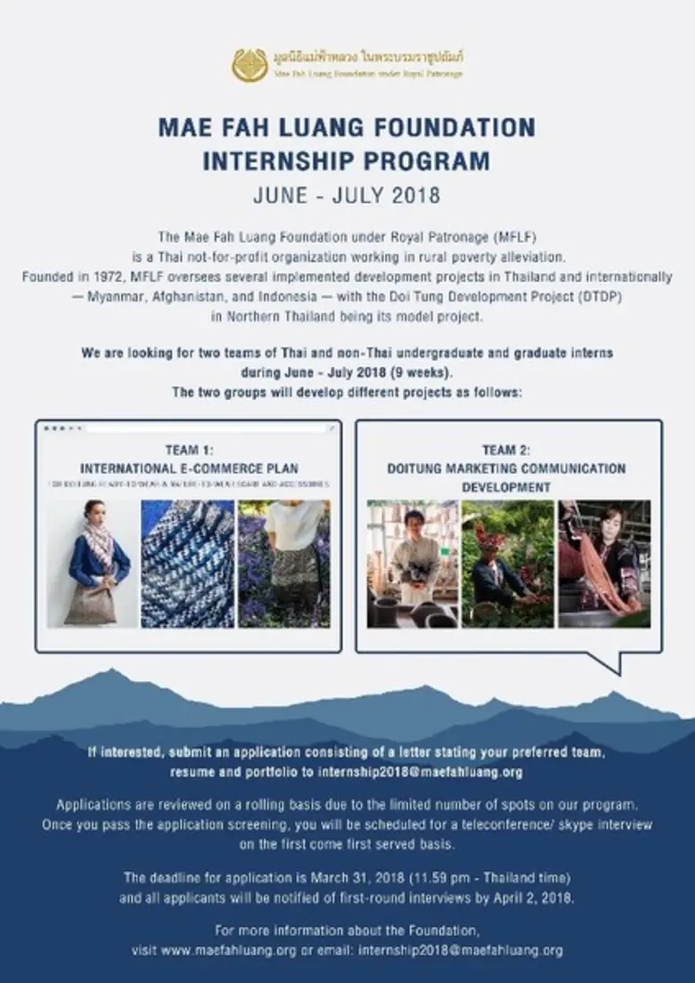 มูลนิธิแม่ฟ้าหลวง ในพระบรมราชูปถัมภ์ เปิด...