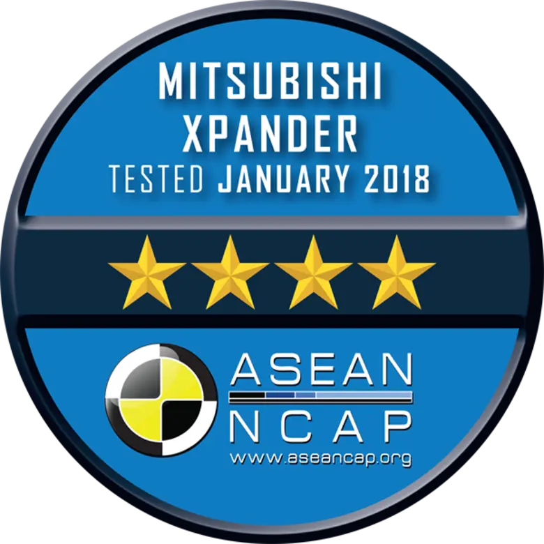 Mitsubishi XPANDER Awarded 4-Star Safety Rating from ASEAN NCAP Top-selling MPV model secures high marks in regional safety test
