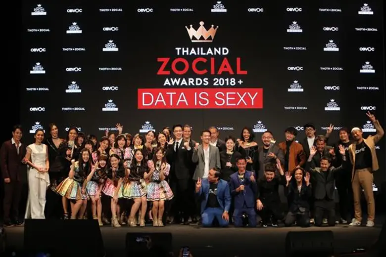 ชมพู่ – เจมส์จิ – แก้ม – เป๊ก – BNK48 คว้ารางวัลคนบันเทิงผู้ทรงอิทธิพลในโลกออนไลน์ ในงาน Thailand Zocial Awards 2018