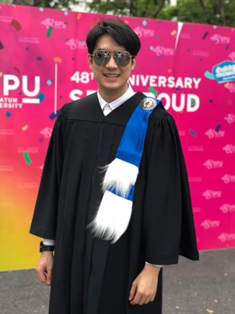 “ฟิล์ม รัฐภูมิ” เฮ!! จบโทแล้ว