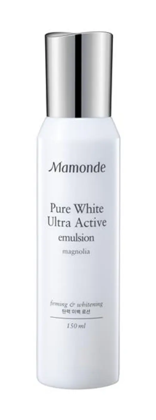 MAMONDE PURE WHITE ULTRA ACTIVE ESSENCE มามอนด์ เพียว ไวท์ อัลตร้า แอคทีฟ เอสเซนส์ เผยผิวขาวกระจ่างใส ดูอ่อนเยาว์ไร้กาลเวลา  ด้วยพลังดับเบิ้ลแคปซูลจากดอกแม็กโนเลีย