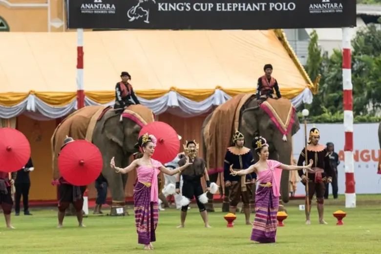 บรรยากาศการแข่งขันวันที่สาม การแข่งขันโปโลช้างชิงถ้วยพระราชทานสมเด็จพระเจ้าอยู่หัว ครั้งที่ 16