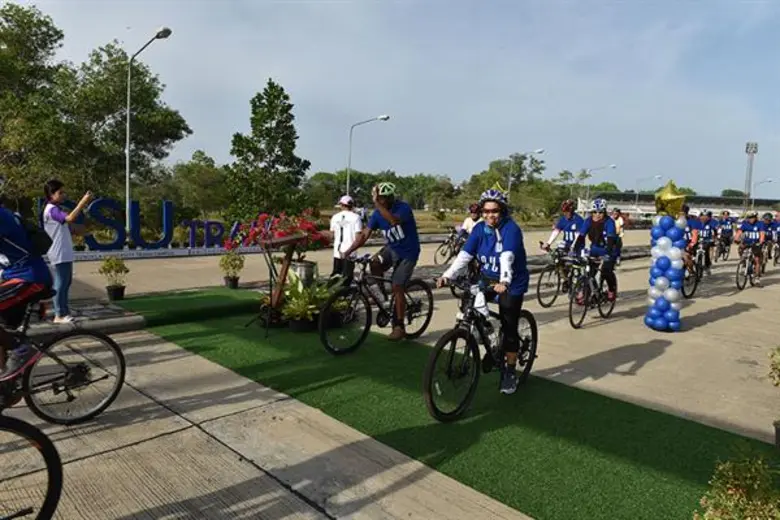 ม.อ.ตรัง จัดกิจกรรม “ปลูกป่าสร้างสรรค์ ปั่นทำความดี 50 ปี ม.อ.” ฉลองครบ 50 ปี มหาวิทยาลัยสงขลานครินทร์