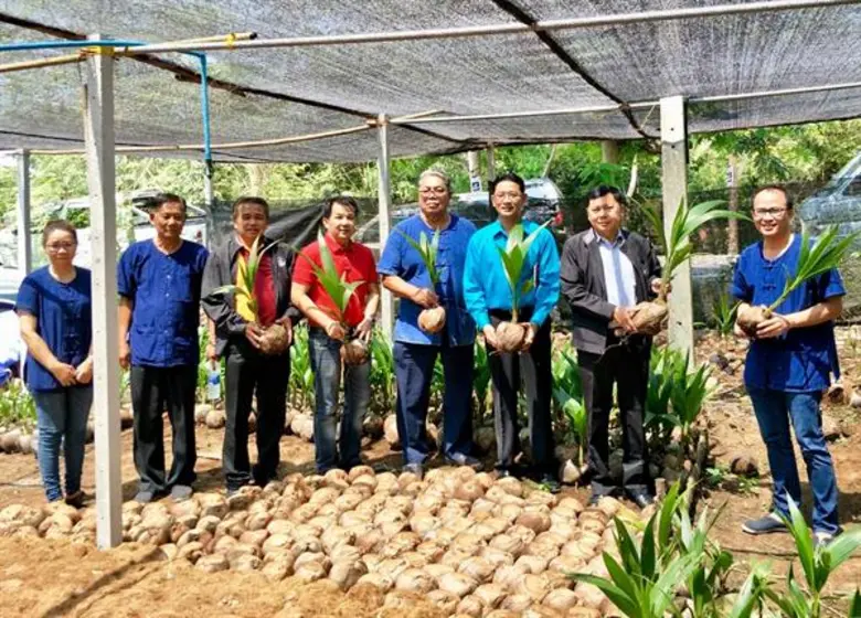 รองอธิบดีกรมส่งเสริมสหกรณ์ลงพื้นที่ตรวจเยี่ยมสหกรณ์การเกษตรผู้ปลูกมะพร้าวน้ำหอมแปลงใหญ่วัดเพลง จำกัด พร้อมหนุนให้สหกรณ์ใช้ตลาดนำการผลิต