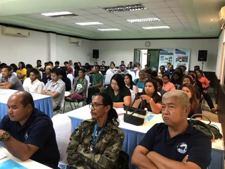 องค์การสะพานปลาจัดโครงการอบรมส่งเสริมความรู้มาตรฐานสุขอนามัยสะพานปลาและท่าเทียบเรือประมง และการทำประมงถูกกฎหมายและถ่ายทอดเทคโนโลยีแก่ผู้ใช้บริการท่าเทียบเรือประมงภูเก็ต