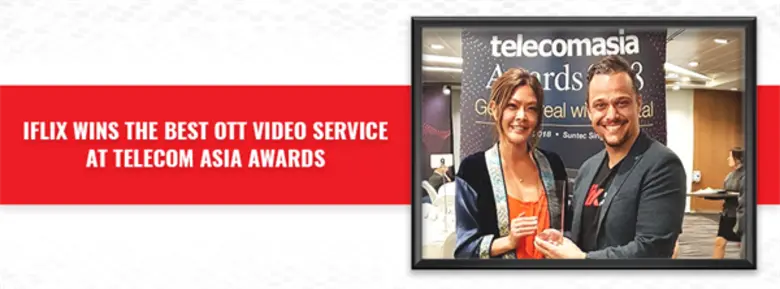 IFLIX คว้าแชมป์รางวัลสุดยอดผู้ให้บริการ OTT จากเวที Telecom Asia Awards