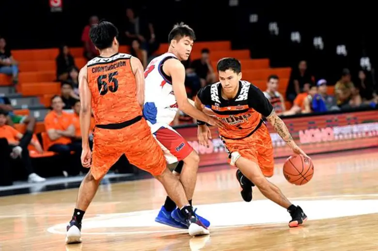 ผลบาส GSB TBL 2018 "ออมสินไทยแลนด์บาสเกตบอลลีก2018"ทีมโมโนแวมไพร์ชนะทีมแบ็งคอกไทเกอร์