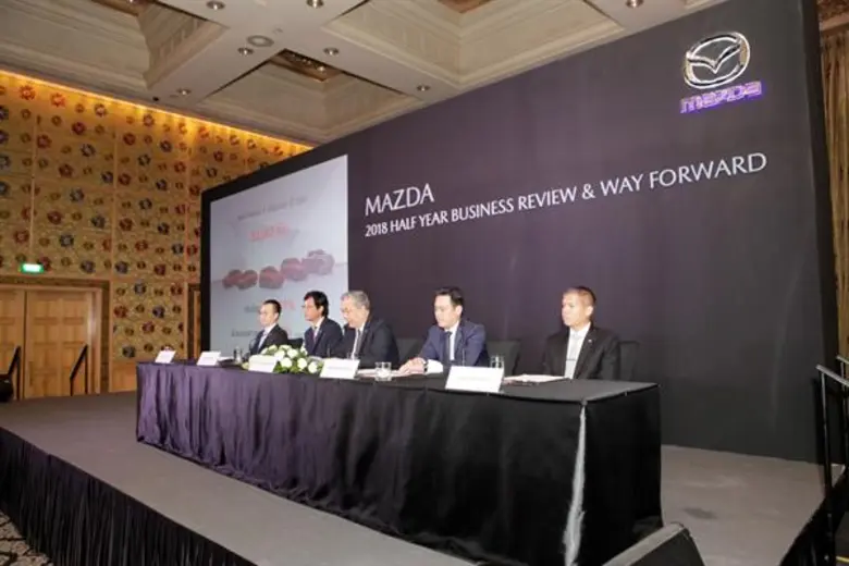 มาสด้ายิ้มแก้มปริยอดขายรวมครึ่งปีแรกทะลุ 33,000 คัน มั่นใจเศรษฐกิจไทยพุ่งพรวดปรับเป้าเพิ่มเป็น 65,000 คัน