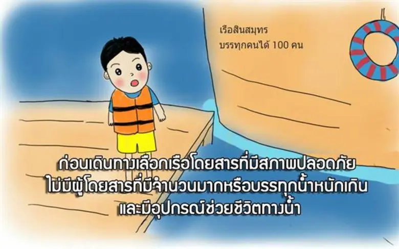 สพฉ.แนะวิธีเอาตัวรอดจากการจมน้ำ แนะการใส่เสื้อชูชีพต้องทำให้ถูกหลัก เรียนรู้วิธีการฝึกลอยตัวในน้ำ เพื่อเอาตัวรอด