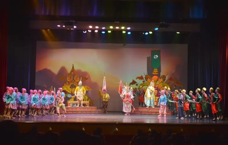 รายงานบันเทิง การแสดงละครพันทาง เรื่อง “ราชาธิราช” ตอน สมิงพระรามอาสา