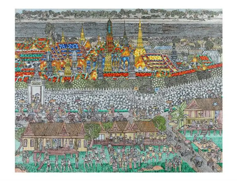 พระเจ้าวรวงศ์เธอ พระองค์เจ้าโสมสวลี พระวรราชาทินัดดามาตุ เสด็จไปประทานรางวัลแก่ผู้ชนะการประกวดและทรงเปิดนิทรรศการศิลปกรรม ปตท. ครั้งที่ 33