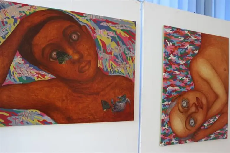 ผลงานวาดเส้น จิตรกรรม และประติมากรรม แสดง...