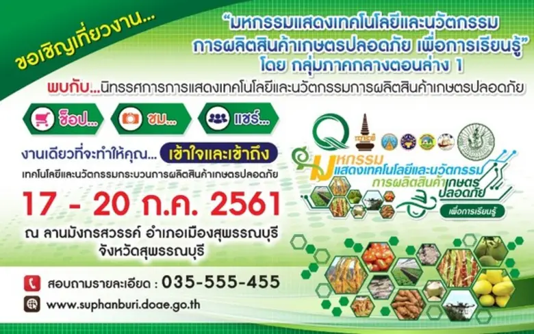 กลุ่มจังหวัดภาคกลางตอนล่าง 1 จัดงาน "มหกร...