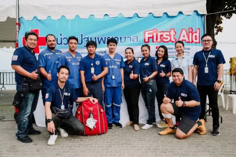 โรงพยาบาลกรุงเทพพัทยา ให้การสนับสนุนทีมปฐ...