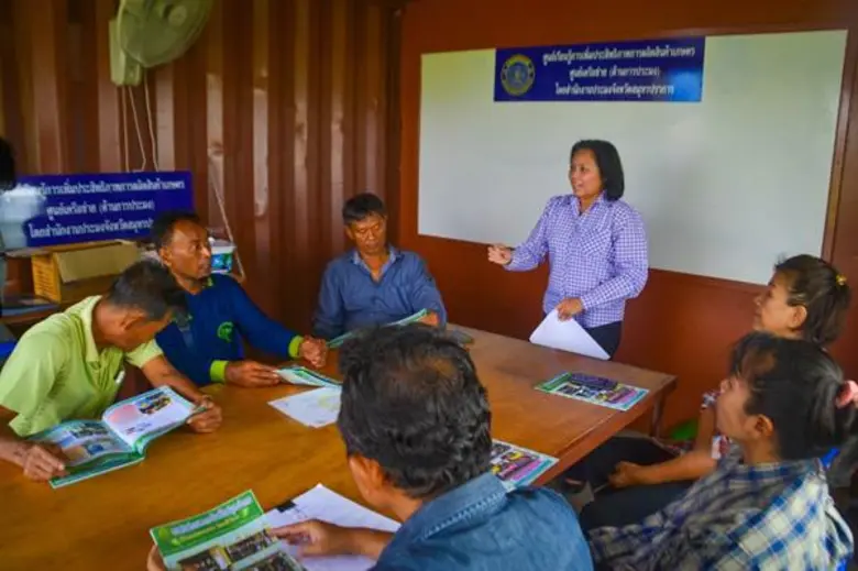 ประมงแปลงใหญ่บางเสาธง เลี้ยงปลานิลร่วมกับกุ้งขาว แบบผสมผสาน สร้างรายได้ให้กับเกษตรกรมากขึ้นด้วยผลผลิตที่หลากหลาย