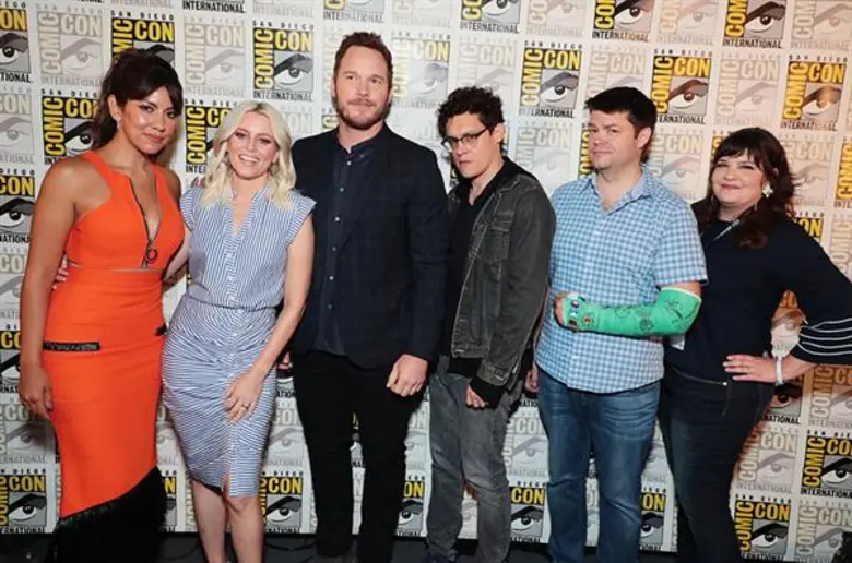 คริส แพรตต์ นำทีมโปรโมทภาพยนตร์แอนิเมชั่น The LEGO Movie 2 ในงาน San Diego Comic-Con 2018