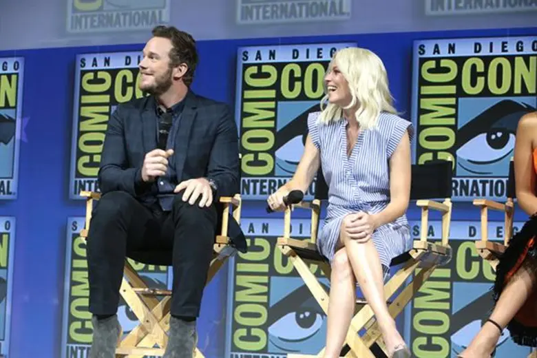 คริส แพรตต์ นำทีมโปรโมทภาพยนตร์แอนิเมชั่น The LEGO Movie 2 ในงาน San Diego Comic-Con 2018