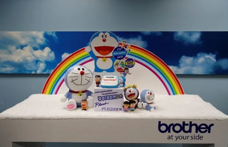 บราเดอร์ เพิ่มลวดลายสุดคิ้วท์ให้งานพิมพ์ฉลาก โดยนำแมวสีฟ้าจากโลกอนาคต “Doraemon: โดราเอมอน” มาเอาใจผู้ใช้ทุกเพศวัย