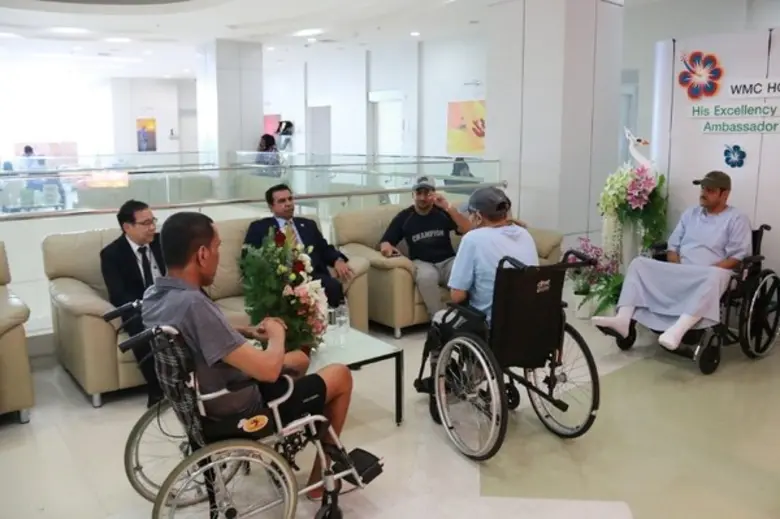 โรงพยาบาลเวิลด์เมดิคอล ให้การต้อนรับเอกอัครราชทูตคูเวต พร้อมคณะ เข้าเยี่ยมศูนย์รักษาแผลเบาหวาน