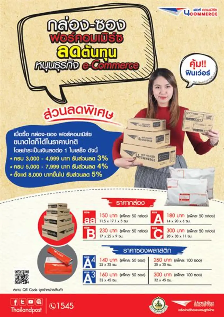 บริษัท ไปรษณีย์ไทย จำกัด (ปณท) เปิดตัว "ซ...