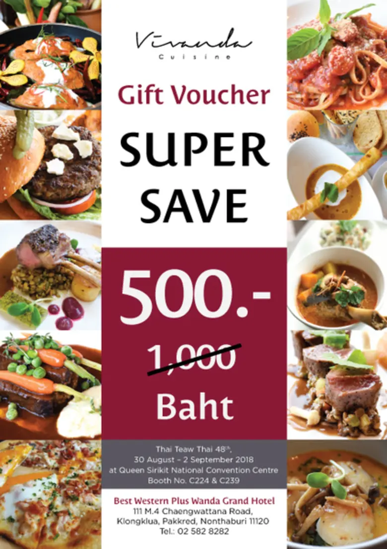 โปรสุดคุ้มลดทันที 50 % @วิวันดา คูซีน, โร...