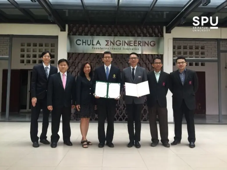 วิศวกรรมศาสตร์ ม.ศรีปทุม จับมือ วิศวกรรมศาสตร์ จุฬาฯ MOU ร่วมพัฒนานักศึกษา บุคลากรสู่ความเป็นเลิศด้านงานวิจัยและการพัฒนาสิ่งประดิษฐ์นวัตกรรมด้านอาคารอัจฉริยะ
