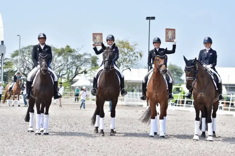 ทีมชาติไทยคว้าเหรียญทองแดงเอเชี่ยนเกมส์ จากการแข่งขันศิลปะการบังคับม้าประเภททีม (Dressage)