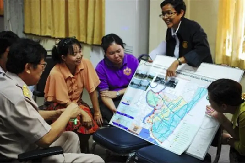 “ผังเมือง” แนวทางการจัดการปัญหาน้ำท่วม ทางเลือก ทางรอด “เมืองริมน้ำ” : กรณีศึกษาเทศบาลนครสมุทรปราการ เมื่อต้องเผชิญกับการเปลี่ยนแปลงภูมิอากาศในอนาคต