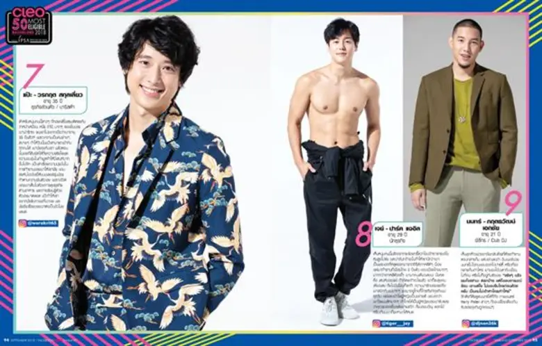 คลีโอฉบับกันยายน หน้าปกสุดคูล นาย ณภัทร นำทีมหนุ่มโสดสุดฮอตมาละลายใจคุณ