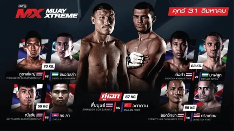 ทีวีไกด์: รายการ "MX MUAY XTREME ศึกนักสู้สายพันธุ์ใหม่”  ถ่ายทอดสดทุกคืนวันศุกร์ เวลา 20.45-23.00 น. ช่องวัน31 สามารถรับชมช่องวัน31 ได้ทาง ดิจิตอลทีวีหมายเลข31