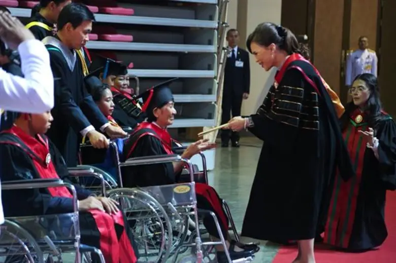 ทูลกระหม่อมหญิงอุบลรัตนราชกัญญา สิริวัฒนาพรรณวดี พระราชทานปริญญาบัตรแก่ผู้สำเร็จการศึกษาจากมหาวิทยาลัยกรุงเทพธนบุรี ประจำปีการศึกษา 2560