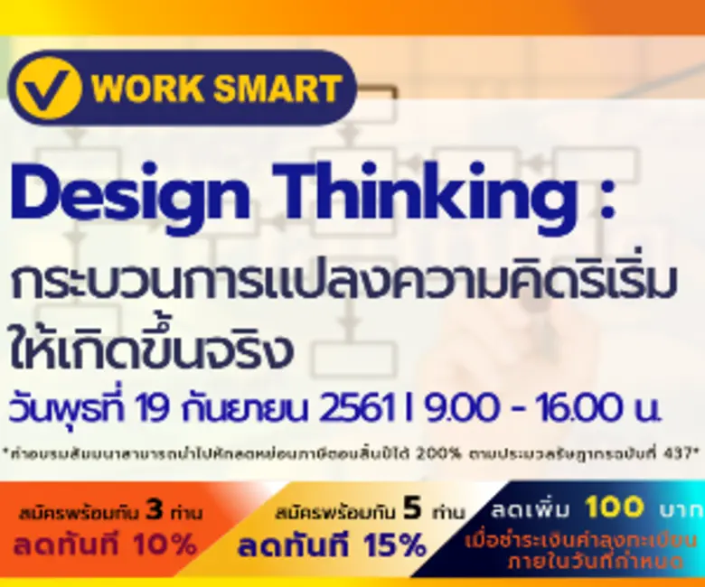 หลักสูตรอบรม Design Thinking: กระบวนการแป...