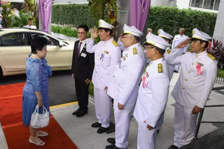 พระเจ้าวรวงศ์เธอ พระองค์เจ้าโสมสวลี พระวรราชาทินัดดามาตุ เสด็จไปทรงสดับพระธรรมเทศนาเทศน์มหาชาติเวสสันดรชาดก กัณฑ์กุมาร ในโครงการ “เทศน์มหาชาติ เพื่ออาคารศูนย์การแพทย์ราชวิถี