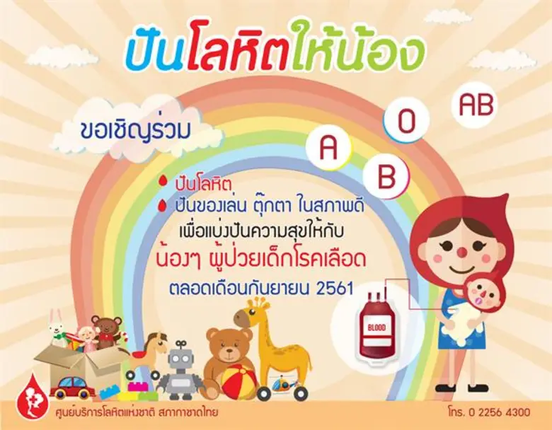 ศูนย์บริการโลหิตแห่งชาติ สภากาชาดไทย ชวนร...